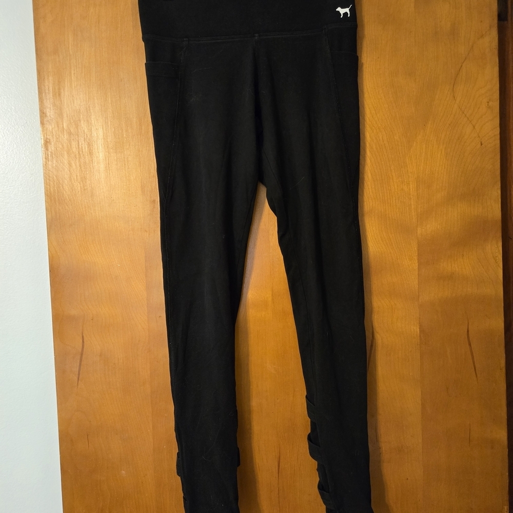 Victoria's Secret PINK Black Yoga Leggings Size S